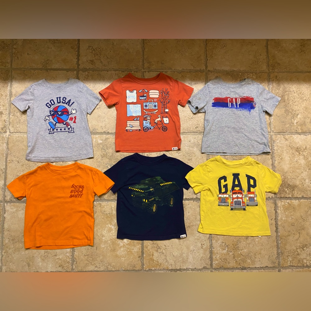 Boys 3T Gap Graphic T-Shirts- Set of 6!